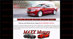 Desktop Screenshot of maxxmotorsonline.com